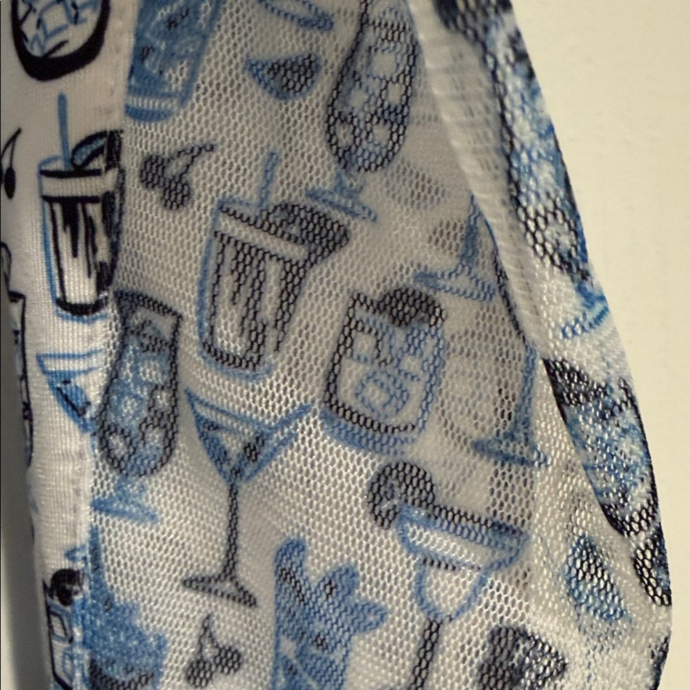 Women’s White & Blue Printed Quarter-Zip Pullover - Picture 8 of 10